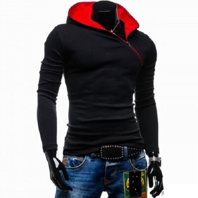 

Zogaa New Men's Hoodie Pure Color Slim