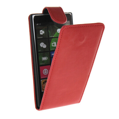 

MOONCASE Smooth skin Leather Bottom Flip Pouch чехол для Nokia Lumia 830 Red