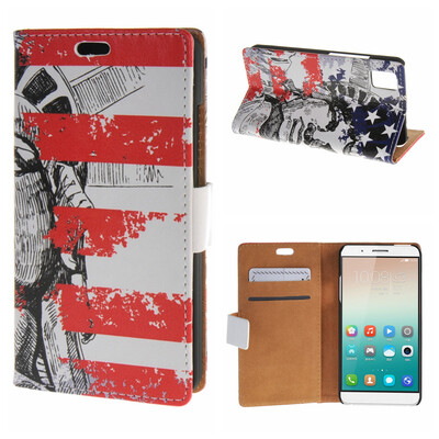 

MOONCASE Huawei Honor 7i ЧЕХОЛ ДЛЯ Flip Wallet Card Slot Stand Leather Folio Pouch /a15