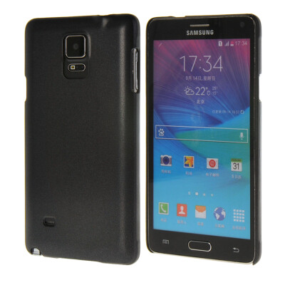 

MOONCASE Matte Hard Rubber Shell Back Protective Rubberized Case Cover for Samsung Galaxy Note 4 Black