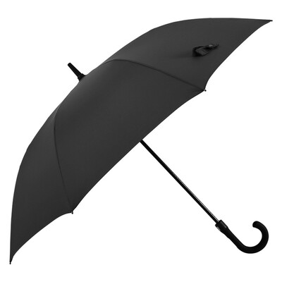 

Meidu MAYDU automatically open mens business umbrella to increase wind-proof curved hook long handle M1126 black
