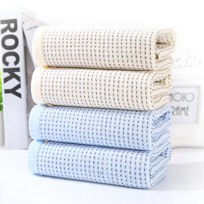 

Yi Ming Jie towel home textile satin wash face towel cotton towel 4 loaded brown blue each 2 90g strip 3372cm