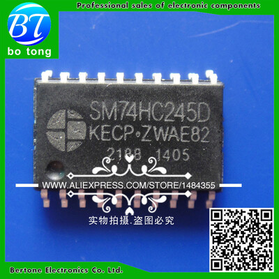

20pcs free shipping SMD SM74HC245D 74HC245 74HC245D SOP72MM Eight phase three-state bus transceiver SOP20