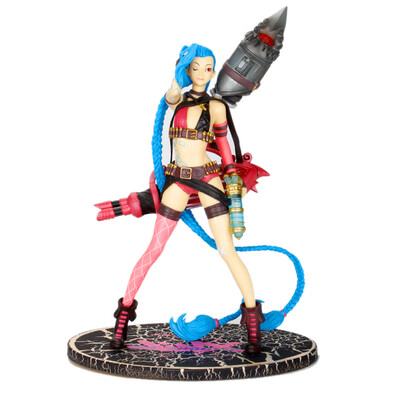 

New Cool LOL Character model Jinx Doll Gifts for children Boy toy PVC material Collection decoration