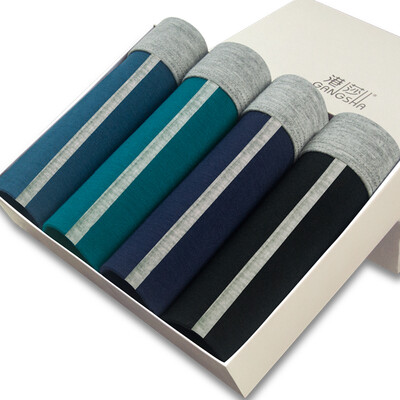 

Mens bamboo fiber boxer shorts in the gift box 4pcslot