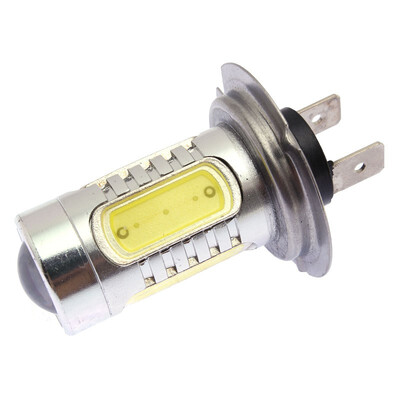 

NicerDicer Super Bright White H7 5 LED 21W Projector High Low Beam Fog Lights Bulbs 82923