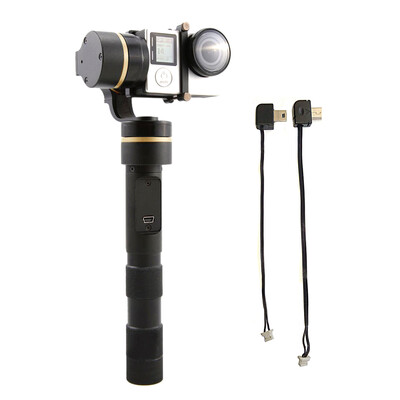 

Feiyu G4 3-Axis Handheld Gimbal for GoPro Hero433 & Similar Size Sport CAM With Charging cable&Video Output CableGolden