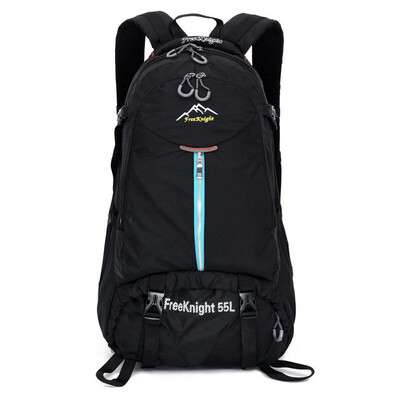 

Fashion Outdoor Sports Waterproof Backpack Superior Nylon Zip Bag 55L Capacity Camping Travel Day Packs FK0219