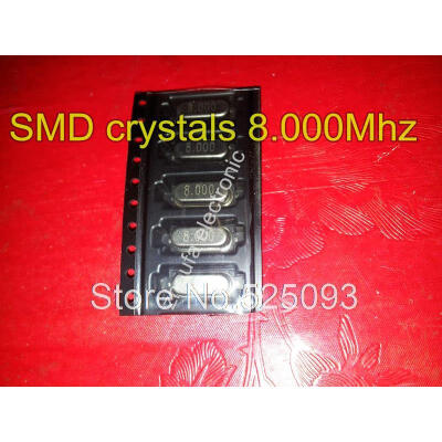 

100pcs/lot SMD crystals 49SMD 8.000 8.000Mhz 8.000M