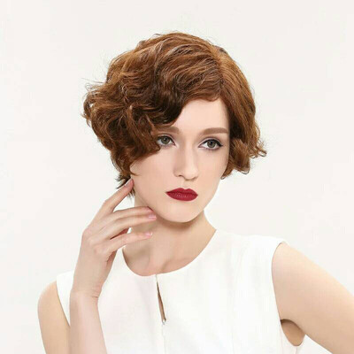 

Natural Color Short Hair With Lace Front Wig Brazilian Human Hair Wigs For Black Women