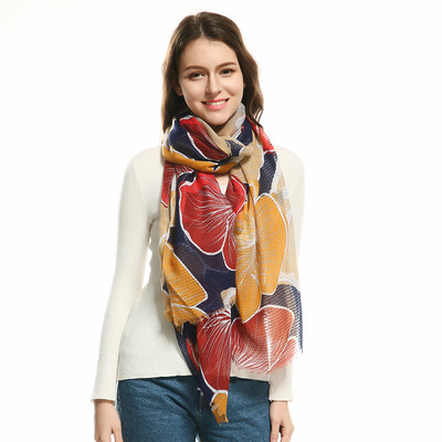 

JeouLy hot sale Printing Scarf Women 180x90cm Flowers Long Scarves Luxury Brand Shawl Wraps Viscose Hijab Scarf 3 Color