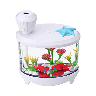 

460ml Fish Tank Essential Oil Diffuser Air Mist увлажнитель с Whisper-quiet Operation Portable USB 7 Изменение цвета светодиодных фонарей