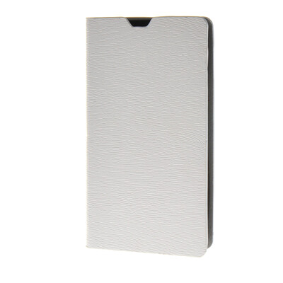 

MOONCASE Leather Side Flip Wallet Card Holder Stand Shell Pouch ЧЕХОЛ ДЛЯ LG Joy H220 White