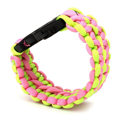 

Paracord Cord Survival Wristband Camping Hiking Bracelet Outdoor Sports Emergent