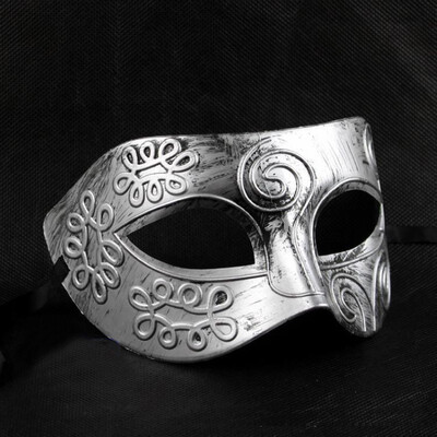 

mymei античной греко - римского солдата венецианской партии Masquerade маску серебристая