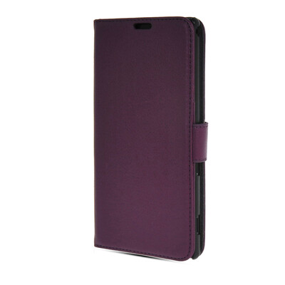 

MOONCASE High quality Leather Side Flip Wallet Pouch Stand Shell Back ЧЕХОЛ ДЛЯ Sony Xperia T2 Ultra XM50h Purple