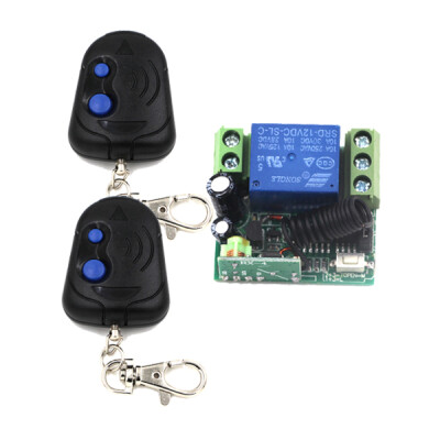 

MITI New DC 12V 10A 315/433MHz Wireless Remote Control Switch System, Long Range Transmitter+ Mini Size Receiver with Case