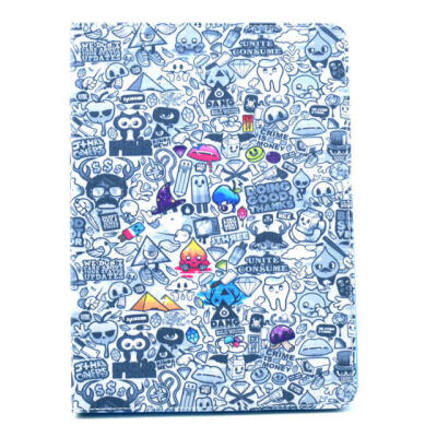 

MITI 2016 New Floral Colored Print Flip Stand Leather Case Cover For iPad Air 2/ iPad 6 Case Cover Free Shipping