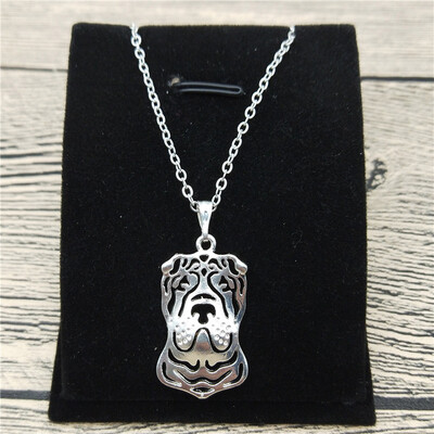 

New Chinese Shar Pei Necklace Trendy Style Chinese Shar Pei Pendant Necklace Women Pet Jewellery Fashion Animal Dog Jewellery