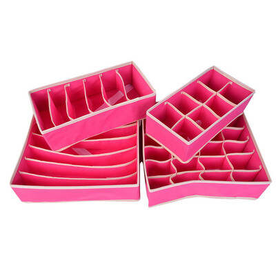 

Urijk 4Pc Underwear Bra Organizer Storage Box 2 Colors Drawer Closet Organizers Boxes For Underwear Scarfs Socks Bra Multi Size