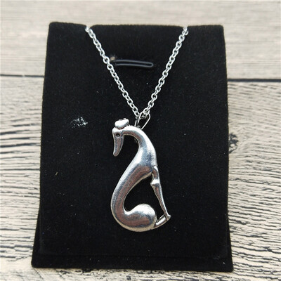 

New Italian Greyhound Necklace Trendy Style Spanish Grey Hound Whippet Pendant Necklace Women Fashion Pet Dog Jewellery