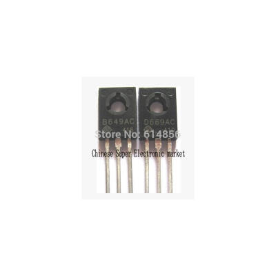 

10 PAIR 2SB649AC 2SD669AC TO-126 2SB649 2SD669 (10 B649+10 D669 )PNP NPN Epitaxial Planar Transistors