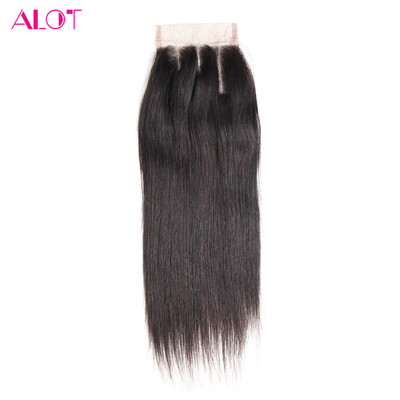 

Alot Straight Hair Virgin Hair Bundles With Closure Прямые волосы Девичьи связки волос с закрытием 3 Связки с закрытием