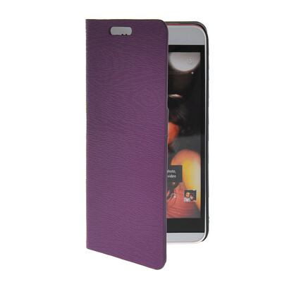 

MOONCASE Slim Leather Side Flip Wallet Card Slot Pouch with Kickstand Shell Back чехол для HTC Desire Eye Purple