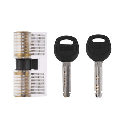 

Locksmith 2 Keyholes Visable Cutaway Practice Padlock 7 Pin Lock Training