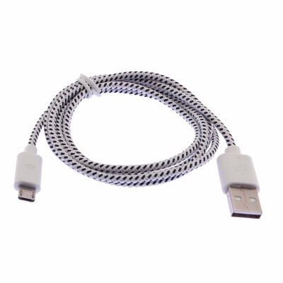 

Samsung HTC phone Micro USB Charger Sync Cable Braided Woven