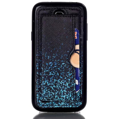 

мити S4 мини - анти - Skid мягкой пу + тпу кожи для Samsung Galaxy S4 мини - i9190 мобильного телефона защитные кожаный чехол карты стоят