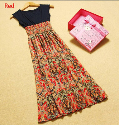 

Women's Sexy Summer Casual Holiday Floral Long Maxi Sundress Beach Dress