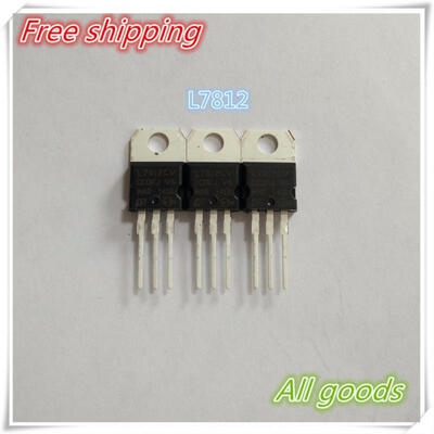 

10pcslot Free shipping10PC Super cheap sale 7812 new environmentally-made large current L7812 L7812CV TO-220 good quality