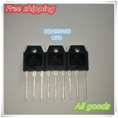 

Free shipping 10pcslot SGH80N60UFD SGH80N60 80N60UFD 80N60 IGBT 600V 80A 195W TO3P