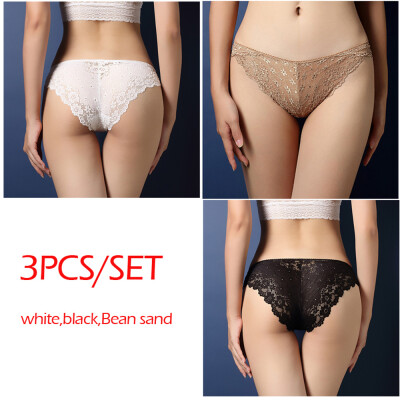 

Lace Hollow Low-Rise Panties для женщин Brief Sexy Ultra-thin Underwear Girl Бесшовные дышащие трусики