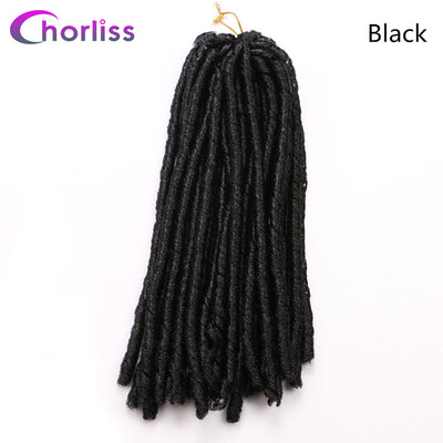 

Chorliss 14" 30strandsPc Dreadlocks Ombre Synthetic Crochet Twist Braids Hair Extensions Low Temperature Fiber Soft Dread Hair