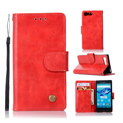 

Mzxtby Flip Leather Wallet Case Cover Luxury Slim PU Leather Protect Back Cover Case For Sony Xperia X Compact Vintage Case