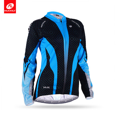 

NUCKILY Summer Womens Bicycle Jersey Breathable Long Sleeve Cycling Wear Custom Color Sports Wear GC003