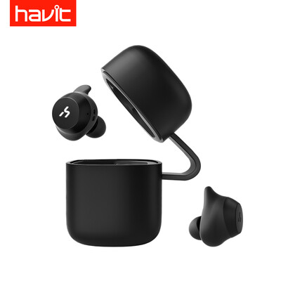 

Havit G1W истинная беспроводная Bluetooth-гарнитура tws уши в ухо спортивные мини-наушники с зарядной кабиной с функцией беспроводной зарядки черный серый