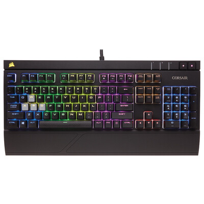 

US Corsair STRAFE RGB Scalp Colorful Backlit Machine Game Keyboard Black Silent Jewelery