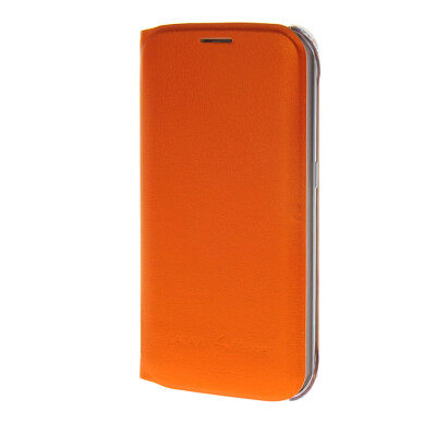 

MOONCASE Simple Fashion Leather чехол для Wallet Flip Card Slot Holster Pouch Samsung Galaxy S6 Edge Orange