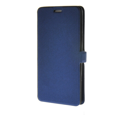 

MOONCASE Cross pattern Flip Pouch Leather Wallet Slim Stand чехол для Samsung Galaxy A7 Dark blue