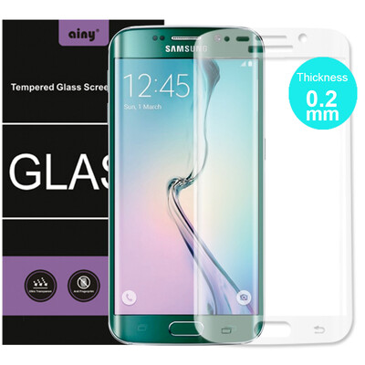 

Ainy для Samsung S6 Edge Corning 0.2mm Full Cover Защитное Стекло Screen Protector +4 цвета
