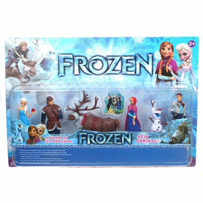 

6Pcs Disney Products Детские игрушки Модный подарок Frozen Elas And Anna Принцесса Олаф Мультфильм Аниме Фигуры Бринкедо