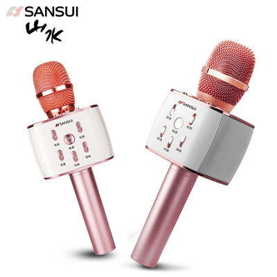 

Landscape sansui K3 National K song Mobile Microphone Andrews Bluetooth Pocket KTV Wireless microphone Household Singing artifact Rose Gold Deluxe Edition