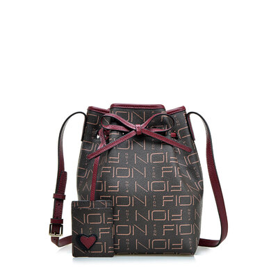 

FionFiiani female bag drawstring closed bucket bag female slung shoulder bag FAAFIKZ003BRNCMLZZ brown camel
