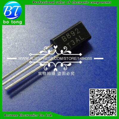 

Free shipping 2SB892-S 2SB892 B892 PNP TO-92L PNP Epitaxial Planar Silicon Triode Transistor 100pcs/bag