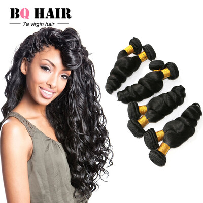 

Queen Hair Store Mink Tissage Bresilienne Short Weave Hair Brazilian Virgin Hair Loose Wave 4 Bundles Human Hair extensions