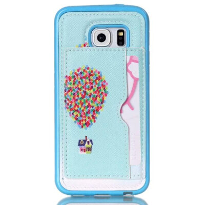 

MITI Case For Samsung S6 Edge Colorful Painting Luxury PU Leather Back Cover For Samsung S6 Edge