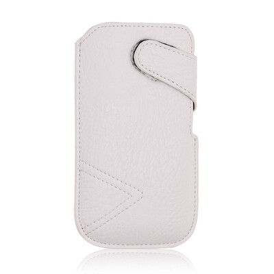 

New White PU Leather Phone Pouch Case Cover Bag For Samsung Galaxy S5 Free Ship